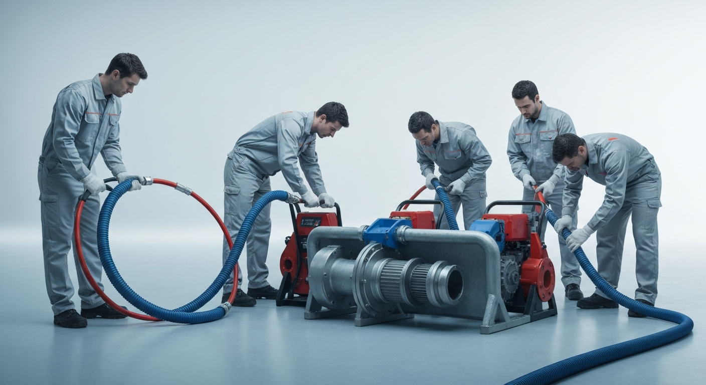 Equipamentos profissionais para limpa fossa